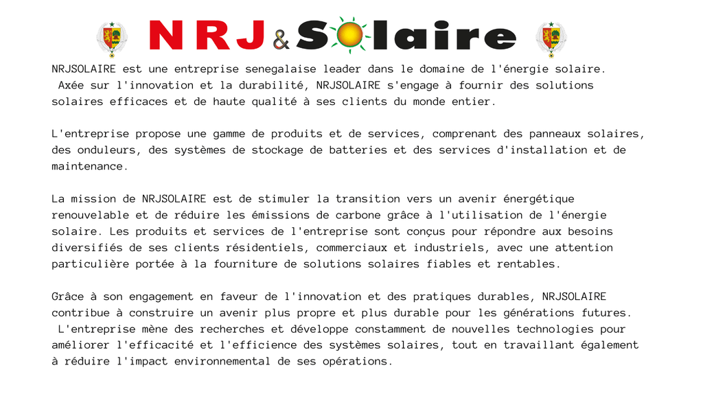 ☀️ Pourquoi Travailler avec NRJSOLAIRE pour vos Besoins en Énergie Durable ?